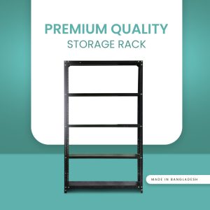 black storage rack